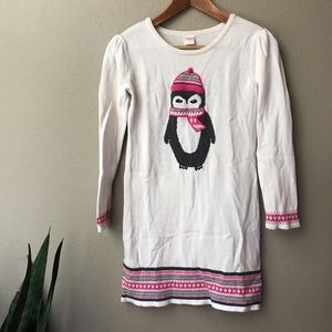 Gymboree 🐧 Penguin Tunic Sweater Dress Size 12 💕